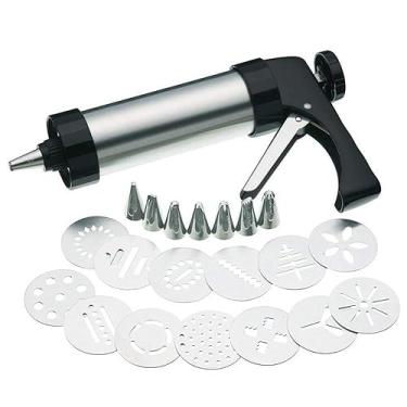 Imagem de Conjunto de pistola de decoração de gelo de aço inoxidável para decoração de bolos