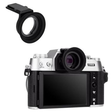Imagem de X-T50 Eye Cup Eyecup Eyepiece, capa de visor de borracha macia longa estendida para câmera sem espelho Fuji Fujifilm X-T50 XT50, material de silicone macio, confortável para usuários de óculos