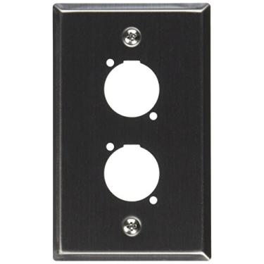 Imagem de Seismic Audio Placa de parede de aço inoxidável SA-PLATE43 conectores de tamanho"D" para instalação de cabo