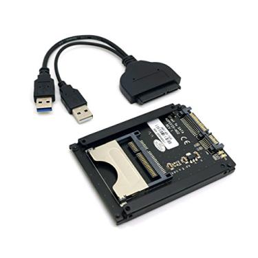 Imagem de Adaptador de cartão CY SATA de 22 pinos para USB 3.0 para CFast de 2,5 polegadas, capa de disco rígido, leitor de cartão CFast SSD para laptop PC
