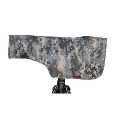 Imagem de CHASING BIRDS Capa de chuva camuflada à prova d'água opaca anti-UV para câmera e lente compatível com Canon, Sony, Nikon, Sigma, Tamron, Fujifilm Olympus 300/400/500/600/800 mm (camuflagem digital, P)