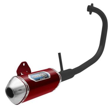 Imagem de Escapamento Esportivo Pro Tork Mini 3 Curva Preta Moto Ybr 125 Factor 