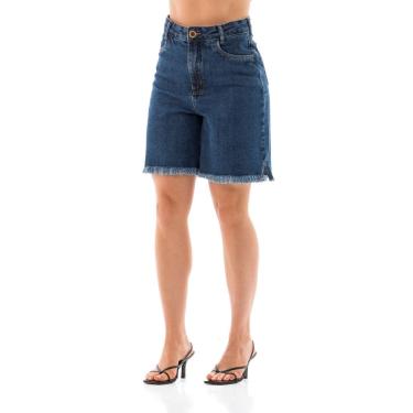 Imagem de Bermuda Jeans Feminina Arauto Mom Less Water