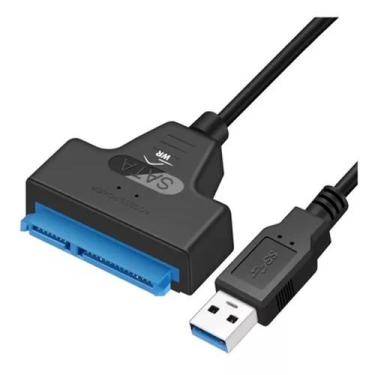 Imagem de Adaptador Sata 3 Ssd Hd Externo Notebook Usb 3.0 Cabo Veloz - FY