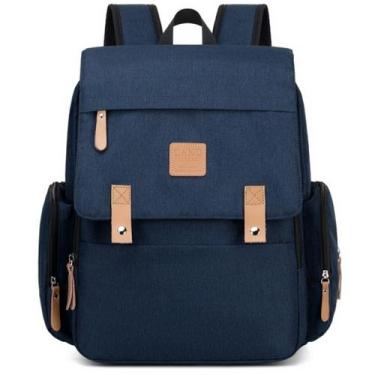 Imagem de Bolsa land luxury cor azul com trocador