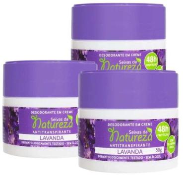 Imagem de Kit 3 Desodorante Creme 50g Lavanda - Biocare