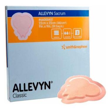 Imagem de Curativo Adesivo Allevyn 22cm x 22cm Sacrum 1 Unidade Smith e Nephew -