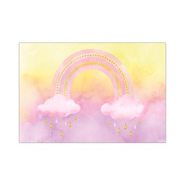 Imagem de Fundo Fotográfico 2,20 x 1,50 - Arco-íris Rosa e Amarelo 008 - Via Cor