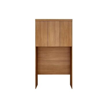 Imagem de Modulado de Quarto Armário Ponte Aéreo Solteiro Rizon/Linea c/ 3 Portas Freijó-Cumaru - Novo Horizonte