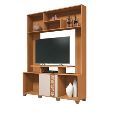 Imagem de Estante Home Compacta Sala Estar TV Até 47 Polegadas 1 Porta 2 Pratele