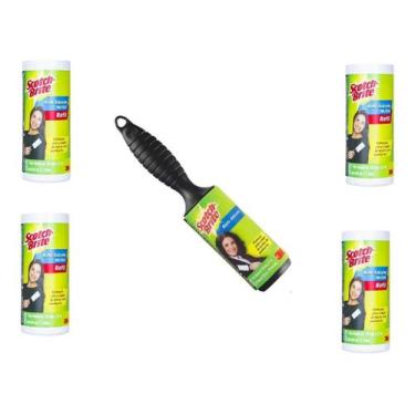 Imagem de Tira Pelo Rolo Adesivo Original Scotch Brite 100x3,1 3m Com 4 Refil