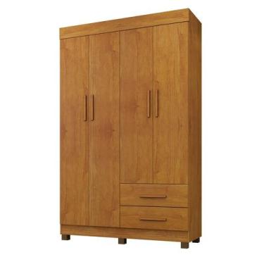 Imagem de Roupeiro Copacabana New 4 Portas 2 Gavetas Benetil - Benetil Móveis, C
