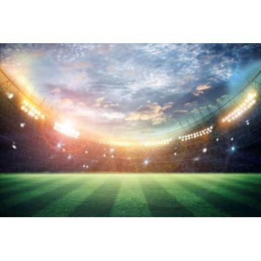 Imagem de Painel de Lona Futebol Estádio Por do Sol - Fabrika de Festa, 200x150c