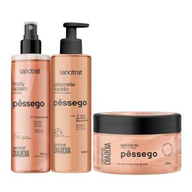 Imagem de Kit Dia a Dia Pêssego Esfo 300ml + Body 190ml + Sabo 190ml - Labotrat
