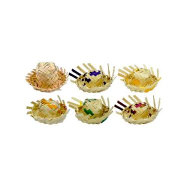 Imagem de Decoração Festa Junina Chapéu de Palha Forminha arraia 1 UN - NEOTRONT