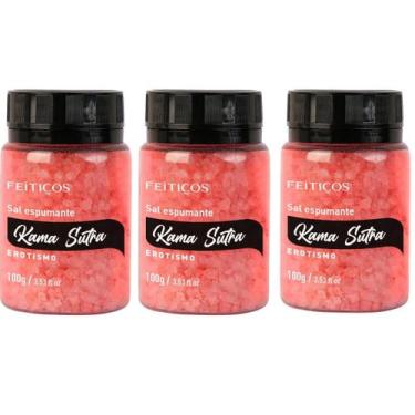 Imagem de Sais De Banho Espumante Kama Sutra Erotismo 100g KIT C 3 - Feitiços