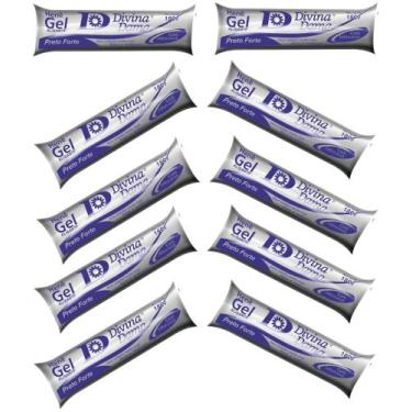 Imagem de Hene Em Gel Jaborandi 09x180gr Divina Dama Preto Forte (Preto Azulado)