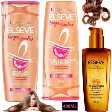 Imagem de Kit Elseve Glycolic Gloss Hidra Oleo Extraordinario Sonhos - Loreal Pa