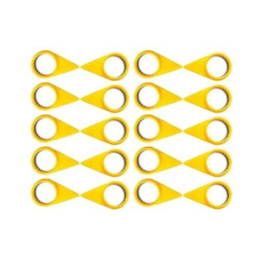 Imagem de Kit 20 Indicador Porca Solta Trava Roda Caminhão Amarelo 30mm - TOP-AR