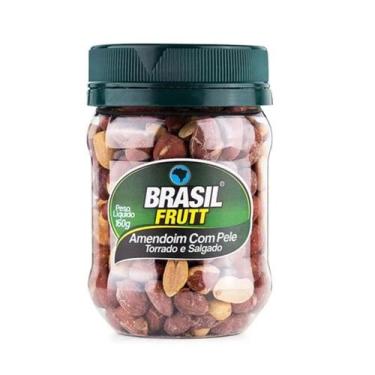 Imagem de Amendoim com Pele Torrado e Salgado Brasil Frutt 160g