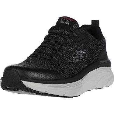 Imagem de Skechers Sapato Oxford masculino D'lux Walker Pensive, Preto/branco, 8 X-Wide