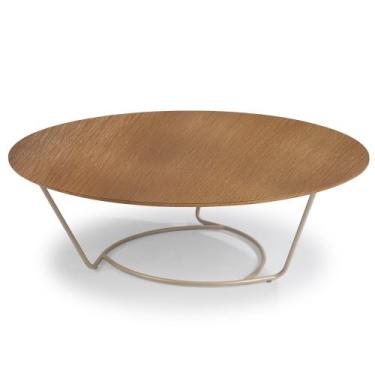 Imagem de Mesa de Centro Verbena Aço Carbono Dourado - Drop mobiliário