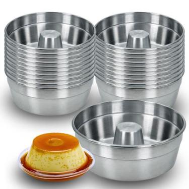 Imagem de Jogo 25 Forma de Bolo e Pudim com Cone Alumínio Polido 16 cm - Metalúr
