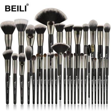 Imagem de Kit Pincel De Maquiagem BEILI Profissional Luxo 38 PÇS - ElaShopp