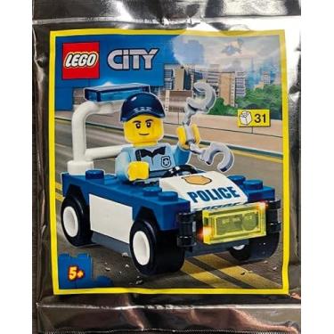Imagem de Blue Ocean Lego City Policeman and Car Foil Pack Set 952201 (Bagged) - Conjunto de Brinquedo de Construção Intertravado com 31 Peças e 1 Minifigura, Tema Policial, A partir de 6 Anos
