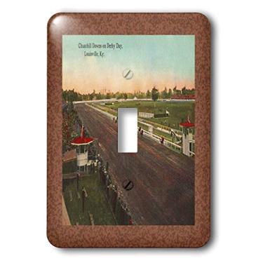 Imagem de 3dRose lsp_36379_1 Interruptor de botão único vintage Louisville Churchill Downs-Gilliam Collection