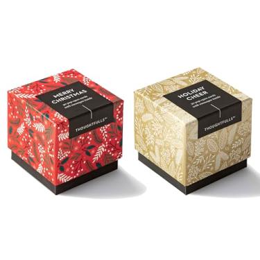 Imagem de Compendium Cartões Pop-Open ThoughtFulls – Pacote com 2 de Merry Christmas, Holiday Cheer – 60 cartões Pop-Open, cada um com uma mensagem diferente dentro