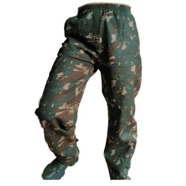 Imagem de Calça Cargo Militar Tatica Camuflada exercito Casual Skate Sarja Resis