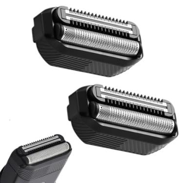 Imagem de Lâminas de substituição compatíveis com lâminas de barbear Manscaped Lâminas de reposição para aparar pelos na virilha cabeça de barbear para cuidados com o corpo (embalagem com 2)