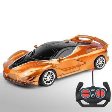 Imagem de Carrinho de Controle Remoto faróis em LED - Super Carros com Alta Velocidade (FLaranja)
