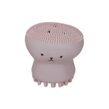 Imagem de Esponja De Silicone Facial Em Formato De Água Viva Para Banho Esfoliaç