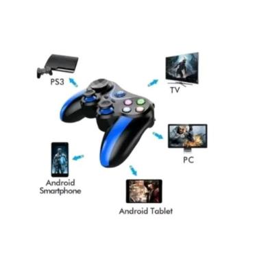 Imagem de Controle Gamer Compatível Joystick Bluetooth para Celular PC Vídeo Gam