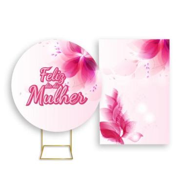 Imagem de Painel De Festa Redondo 1,50x1,50 + Painel Vertical 1,50x2,20 - Dia da