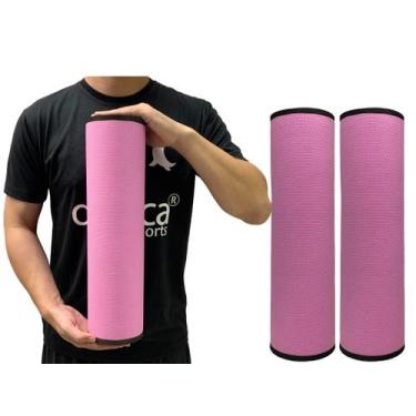 Imagem de Kit 2 Rolos Massagem Liberação Miofascial 45x12cm Rosa DF1065 Dafoca S
