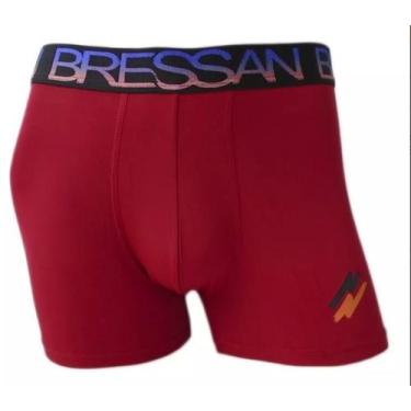 Imagem de Cueca Boxer Bressan Microfibra Com Elástico Sublimado Kit 6 cuecas, So