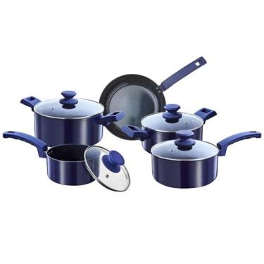 Imagem de Conjunto De Panelas Diamond Azul Antiaderente C/5 Peças - Haüskraft, P