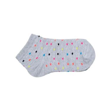 Imagem de Meia Cano Curto Lupo 04535-159 Feminina Poá Algodão T. 34/39, 34A39, 8