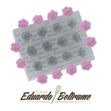 Imagem de Molde De Silicone 665 - Buquê 12 Mini Rosas - EB - Flor - Flexarte