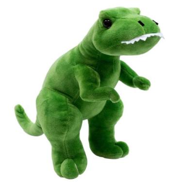 Imagem de Dinossauro Tiranossauro Rex Verde 28cm - Pelúcia - Foffy