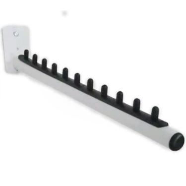 Imagem de Expositor Rt Arara Inclinado Cabideiro Parede - 8 Unidades - EDERGRAF,