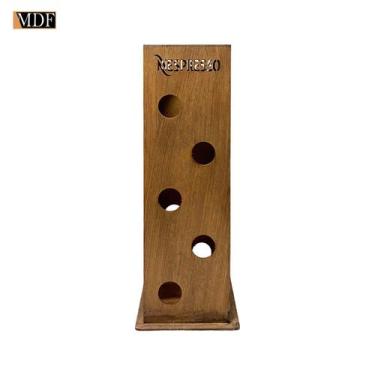 Imagem de Porta Capsulas para 21 Unidade Nespresso 33x12x12 Mdf Madeira Gel Marr