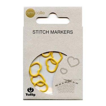 Imagem de Marcador de Pontos Corações Grande Tulip - 7 Unidades, AMARELO