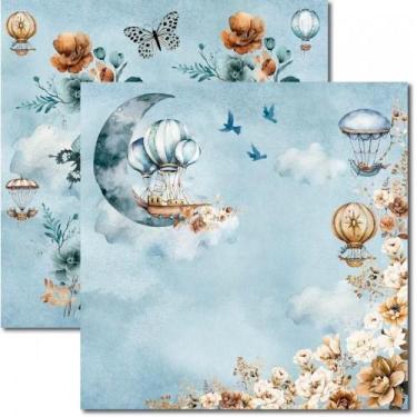 Imagem de Papel para Scrapbook Sandra Família Arte Fácil Céu dos Sonhos 2 - SC-8