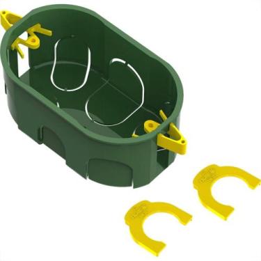 Imagem de Caixinha De Luz Pvc Drywall Tigre Dryfix Verde 4X2