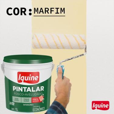 Imagem de Tinta Acrílica Econômica Pintalar Branco Fosco 15 Litros - Iquine, Mar