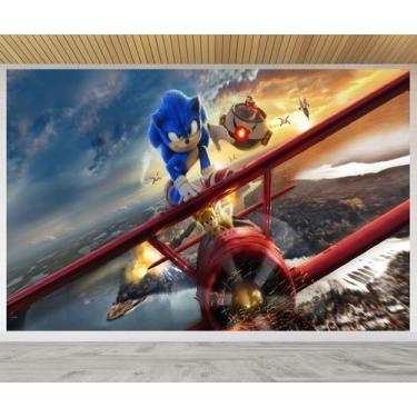 Imagem de Painel de Festa Aniversário Decoração Sonic - Shopp Adesivos